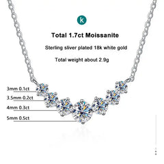 Moissanite Necklace for Women's Wedding Fine Jewelry - Sonex Shop | Quality Products