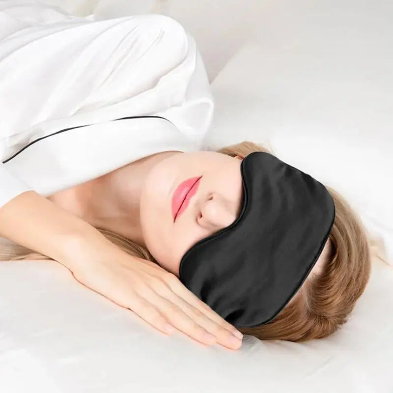 Imitated Silk Sleep Eye Mask - Travel Eyepatch, Light Blockout, Eye Care Shield for Relaxation