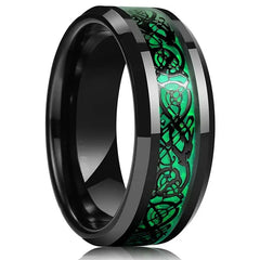 Red Groove Celtic Dragon Men's Ring - Sonex Shop | Quality Products