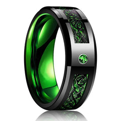 Red Groove Celtic Dragon Men's Ring - Sonex Shop | Quality Products