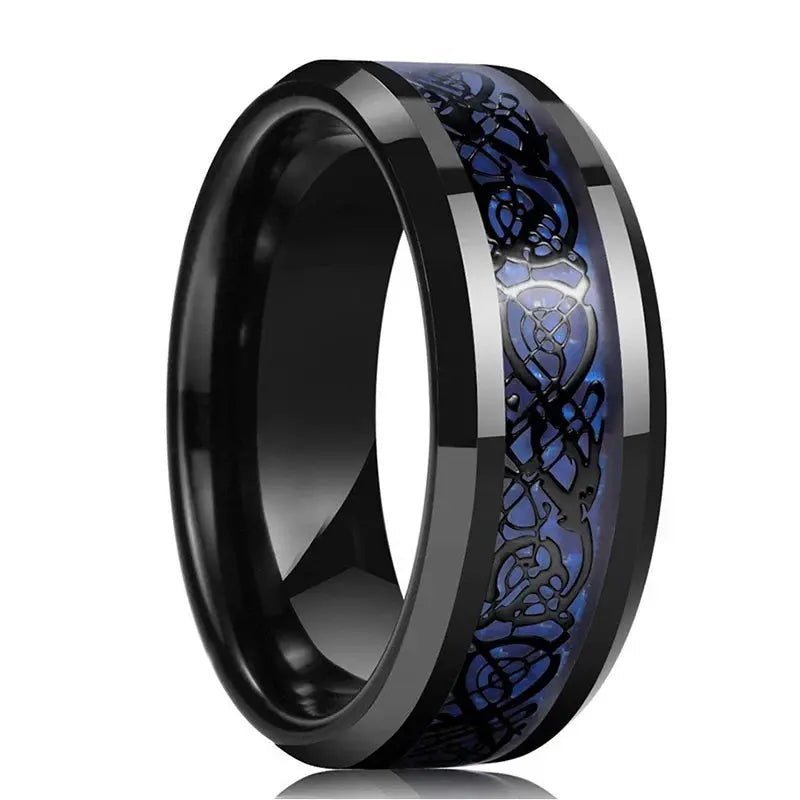 Red Groove Celtic Dragon Men's Ring - Sonex Shop | Quality Products