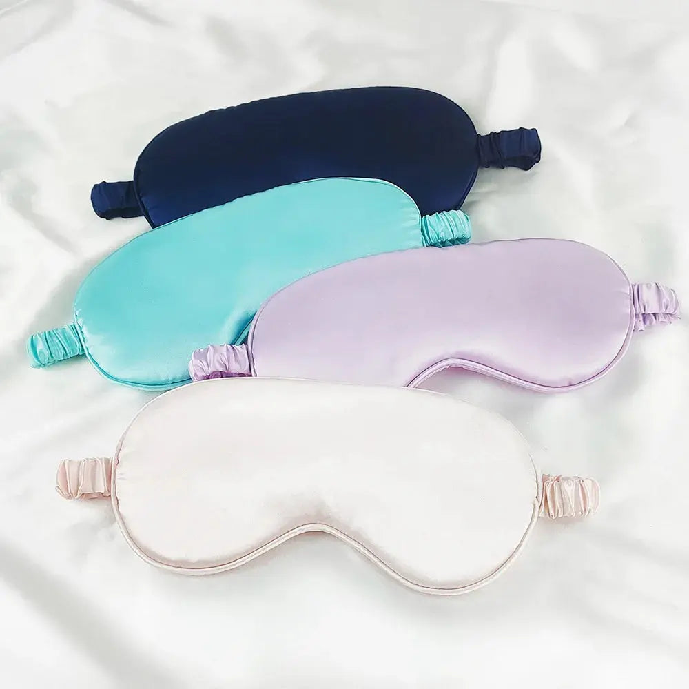 Imitated Silk Sleep Eye Mask - Travel Eyepatch, Light Blockout, Eye Care Shield for Relaxation