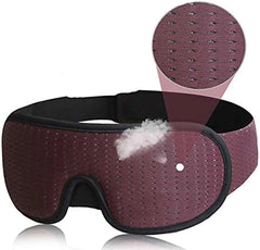 3D Sleep Eye Mask - Soft Padded Blindfold, Light Blockout, Comfortable Fabric Shade