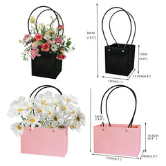 Portable Flower Box Kraft Paper Handy Gift Bag with Handle - Sonex Shop | Quality Products