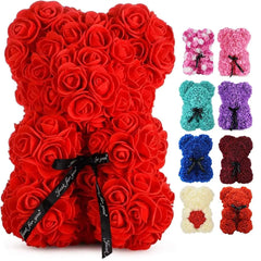 1pc Artificial Eternal Rose Teddy Bear – Perfect Gift for Mom, Mother's Day, Valentine's Day, and Anniversaries