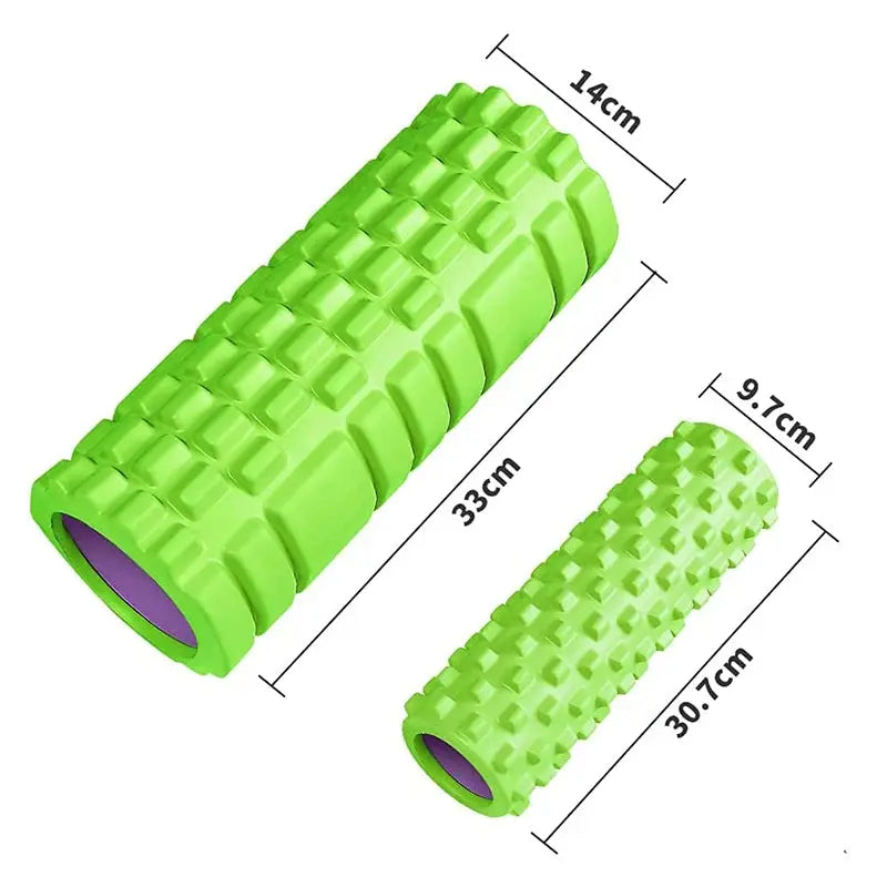 33cm Yoga Column Foam Roller, Muscle Massage Grid Back Training Set with Free Shipping