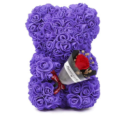 1pc Artificial Eternal Rose Teddy Bear – Perfect Gift for Mom, Mother's Day, Valentine's Day, and Anniversaries