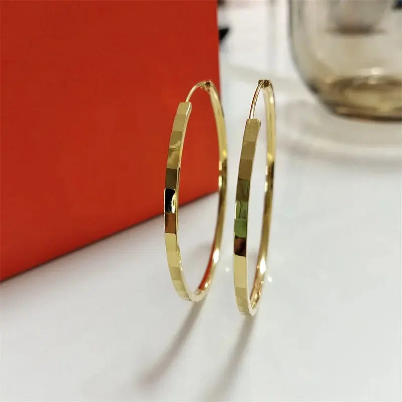 New Fashion 18K Gold Plated Hoop Earrings for Women - Sonex Shop | Quality Products