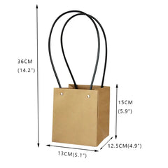 Portable Flower Box Kraft Paper Handy Gift Bag with Handle - Sonex Shop | Quality Products