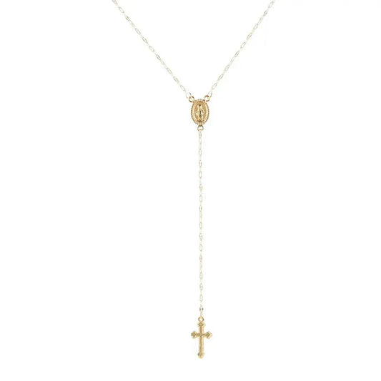 New Fashion Vintage Christian Cross Bohemia Religious Rosary Pendant Necklace for Women.