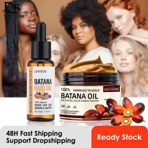 100% Pure Batana Oil – Natural Hair Treatment for Wellness, Anti-Breakage, and Hair Loss Prevention