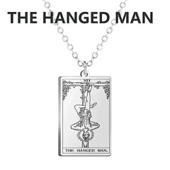 Dawapara Tarot Cards Necklace for Women - Stainless Steel Wealth Amulet