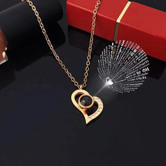 Projection Necklace Set With Rose Gift Box - Sonex Shop | Quality Products