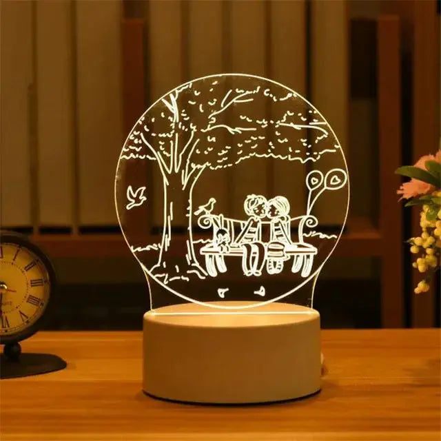 LED Night Light Note Board – USB-Powered Message Board with Pen, Decorative Lamp for Children & Girlfriend