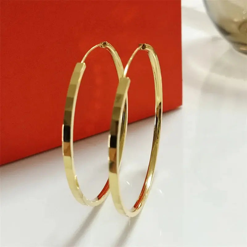 New Fashion 18K Gold Plated Hoop Earrings for Women - Sonex Shop | Quality Products