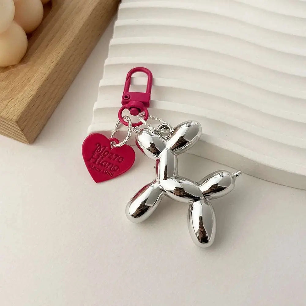 Cute Acrylic Cartoon Balloon Dog Keychains