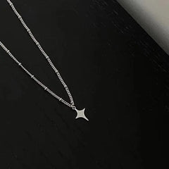 Simple Star Hollow Choker Necklace - Trendy Pendant Chain for Men & Women