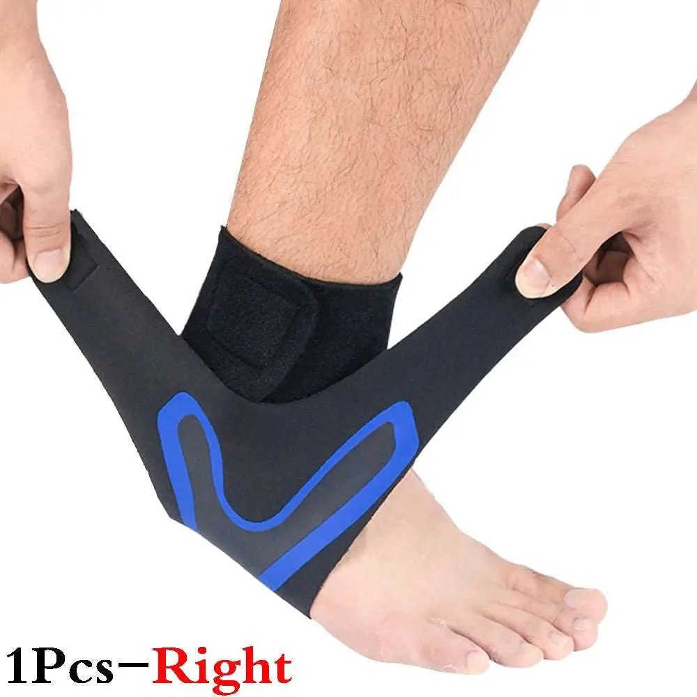 1Pcs Adjustable Compression Ankle Sleeve Elastic Ankle Brace Guard Foot Anti-Sprain Support Heel Protective Strap