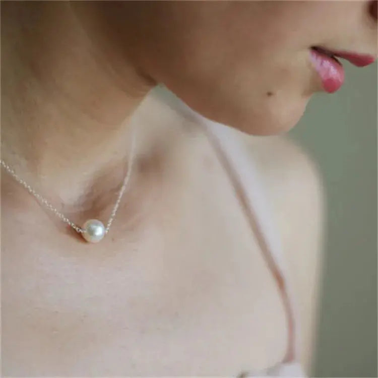 Big Pearl Choker Necklace - Elegant Wedding Jewelry for Women