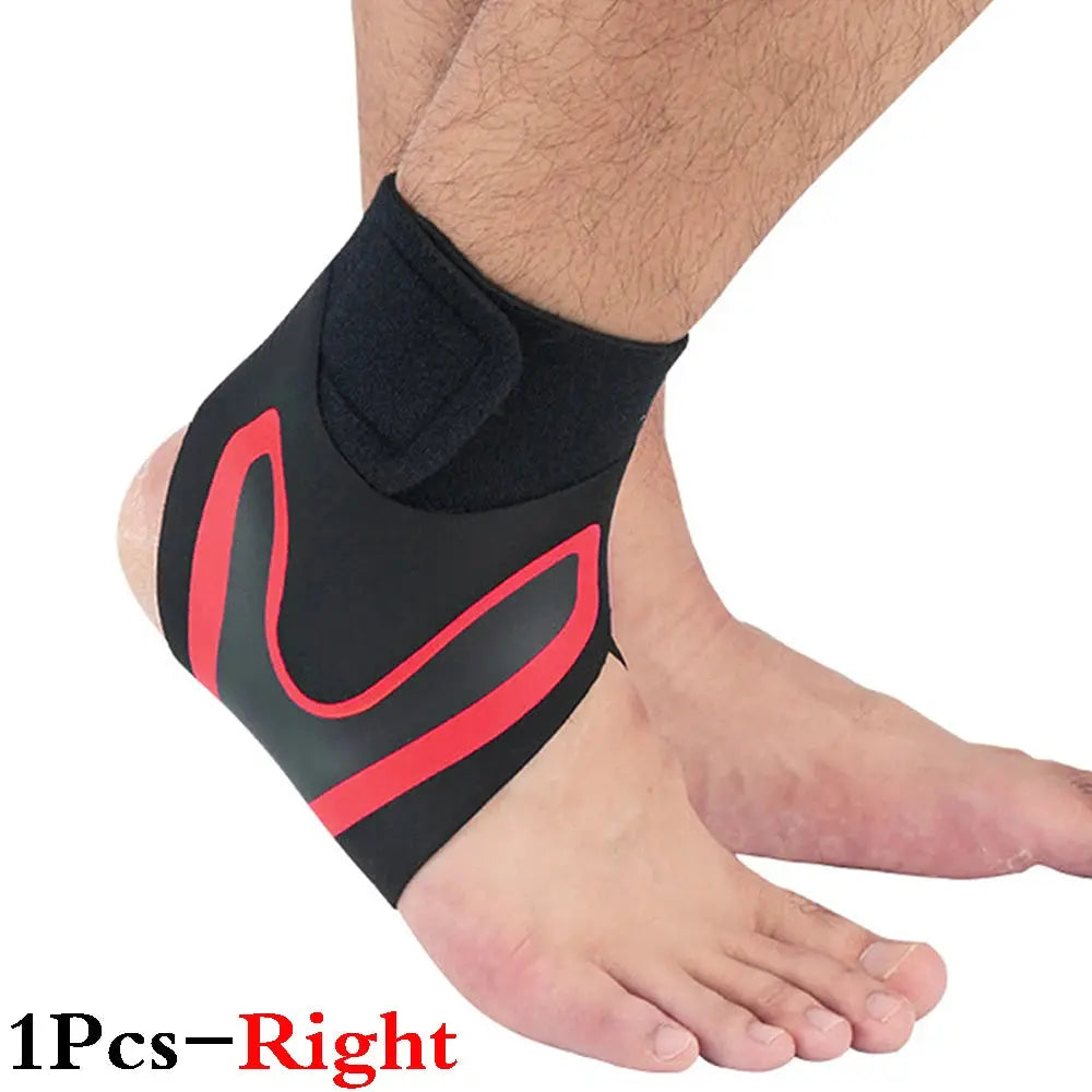 1Pcs Adjustable Compression Ankle Sleeve Elastic Ankle Brace Guard Foot Anti-Sprain Support Heel Protective Strap