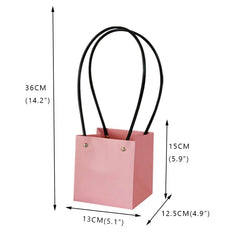 Portable Flower Box Kraft Paper Handy Gift Bag with Handle - Sonex Shop | Quality Products