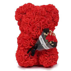 1pc Artificial Eternal Rose Teddy Bear – Perfect Gift for Mom, Mother's Day, Valentine's Day, and Anniversaries