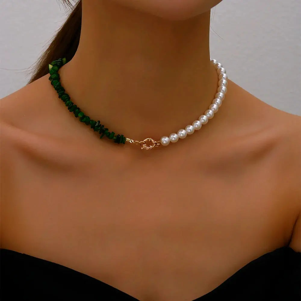 Big Pearl Choker Necklace - Elegant Wedding Jewelry for Women