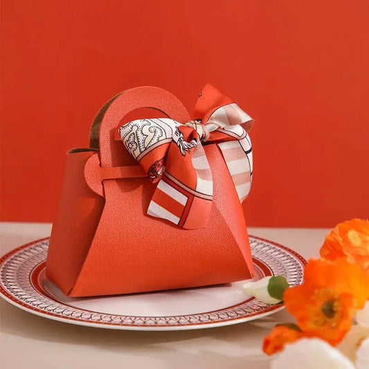 Leather Gift Bags with Bow Ribbon - Sonex Shop | Quality Products