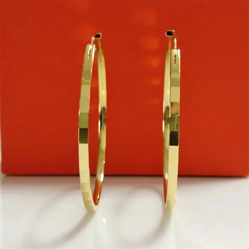 New Fashion 18K Gold Plated Hoop Earrings for Women - Sonex Shop | Quality Products