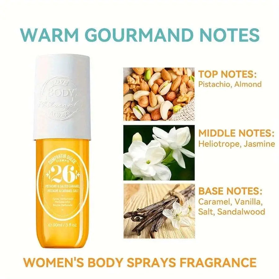 90ML Fragrance Hair & Body Mist – Uplifting Vanilla Scent Inspired by SOL Gourmand Body Spray for Women