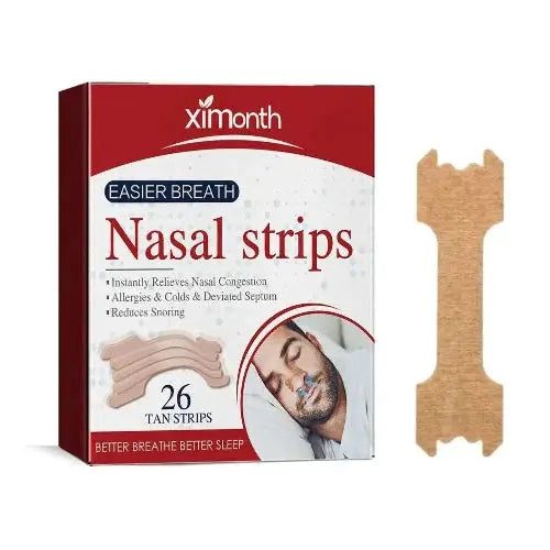 26Pcs Nasal Strips – Anti-Snoring Breathe Aid for Better Health and Easier Breathing