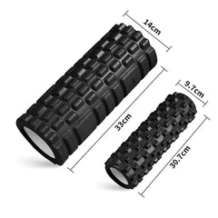 33cm Yoga Column Foam Roller, Muscle Massage Grid Back Training Set with Free Shipping