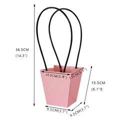 Portable Flower Box Kraft Paper Handy Gift Bag with Handle - Sonex Shop | Quality Products