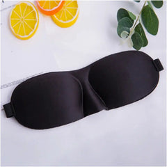 3D Sleep Eye Mask - Soft Padded Blindfold, Light Blockout, Comfortable Fabric Shade