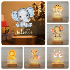 Personalized Children's Animal Night Light - Sonex Shop | Quality Products