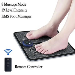 Remote EMS Foot Massager Pad – Portable Electric Muscle Stimulation Massage Mat - Sonex Shop | Quality Products