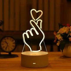 LED Night Light Note Board – USB-Powered Message Board with Pen, Decorative Lamp for Children & Girlfriend