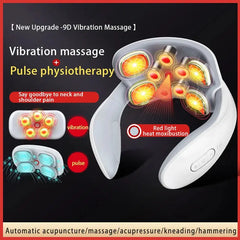 Smart Neck Massage Device – Portable Shoulder and Cervical Vertebra Massager with Heating and Vibration for Pain Relief