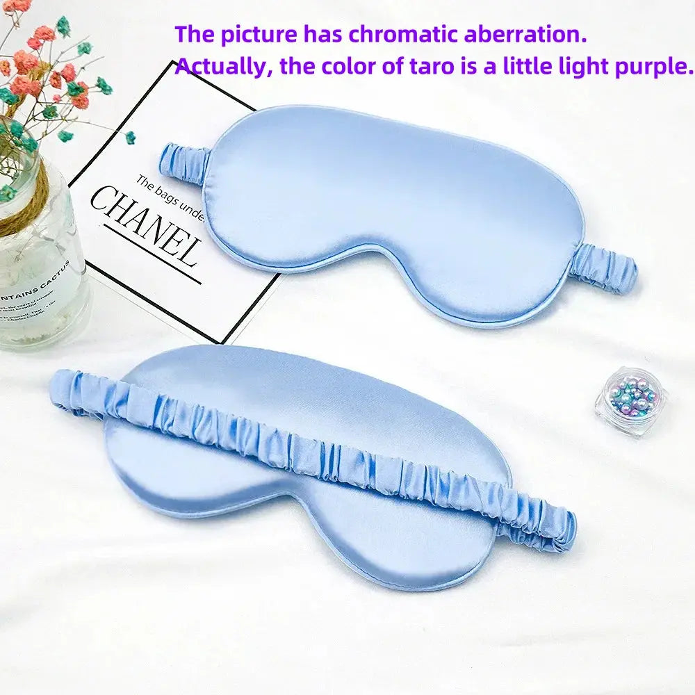 Imitated Silk Sleep Eye Mask - Travel Eyepatch, Light Blockout, Eye Care Shield for Relaxation