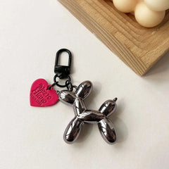 Cute Acrylic Cartoon Balloon Dog Keychains