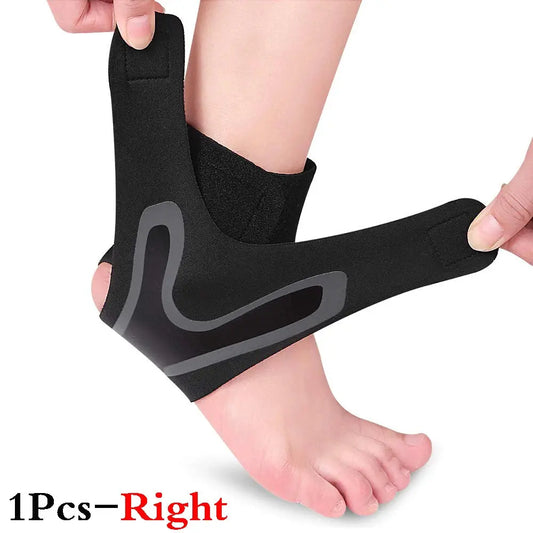 1Pcs Adjustable Compression Ankle Sleeve Elastic Ankle Brace Guard Foot Anti-Sprain Support Heel Protective Strap