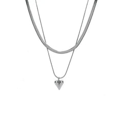 Double-Layered Love Heart Pendant Necklace for Women - Sonex Shop | Quality Products