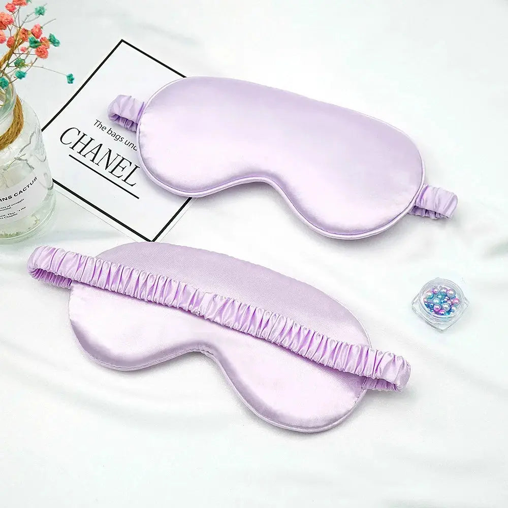 Imitated Silk Sleep Eye Mask - Travel Eyepatch, Light Blockout, Eye Care Shield for Relaxation