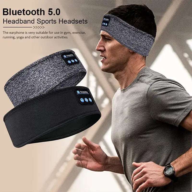 Bluetooth Sports Headband with Wireless Earphones