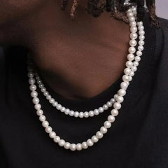 Handmade Pearl Bead Necklace - Trendy Jewelry for Men & Women