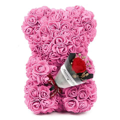 1pc Artificial Eternal Rose Teddy Bear – Perfect Gift for Mom, Mother's Day, Valentine's Day, and Anniversaries