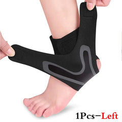 1Pcs Adjustable Compression Ankle Sleeve Elastic Ankle Brace Guard Foot Anti-Sprain Support Heel Protective Strap