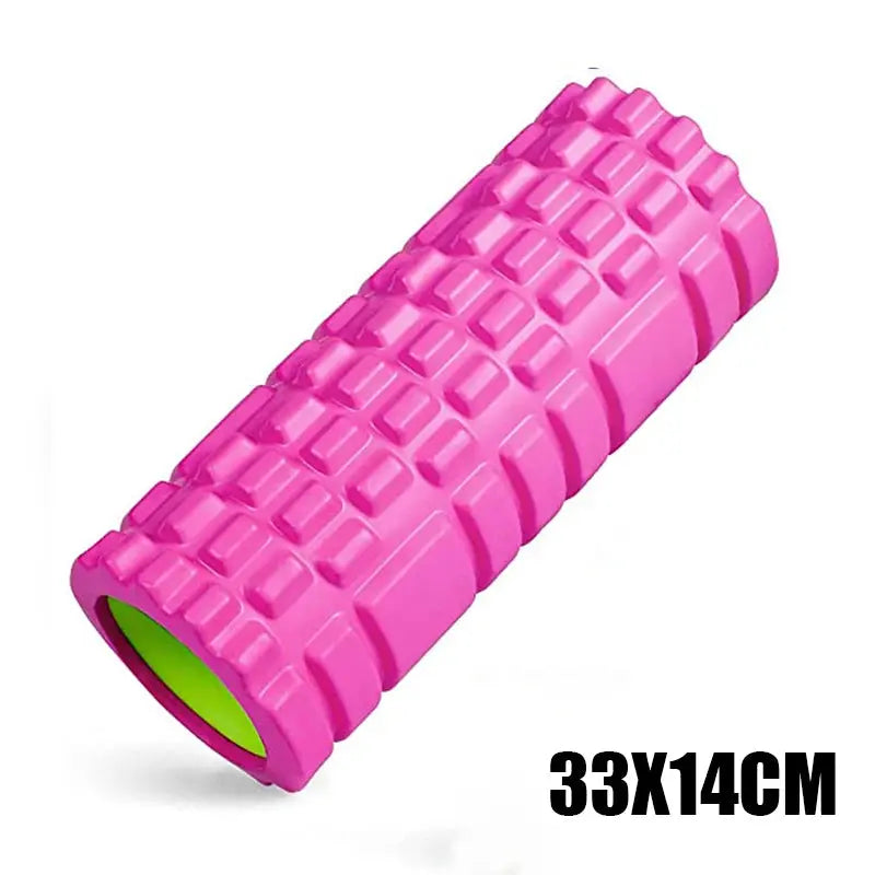 33cm Yoga Column Foam Roller, Muscle Massage Grid Back Training Set with Free Shipping