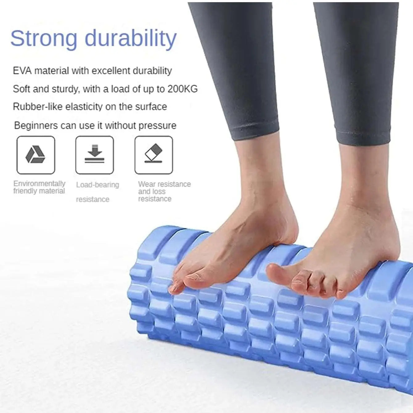 33cm Yoga Column Foam Roller, Muscle Massage Grid Back Training Set with Free Shipping