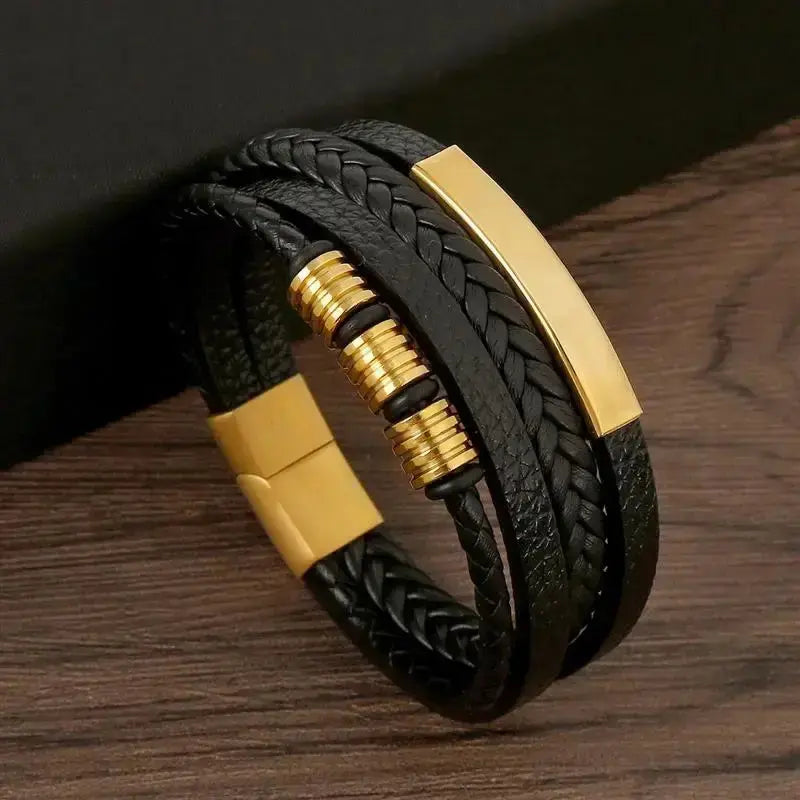 Classic Men's Leather Bracelet - Sonex Shop | Quality Products